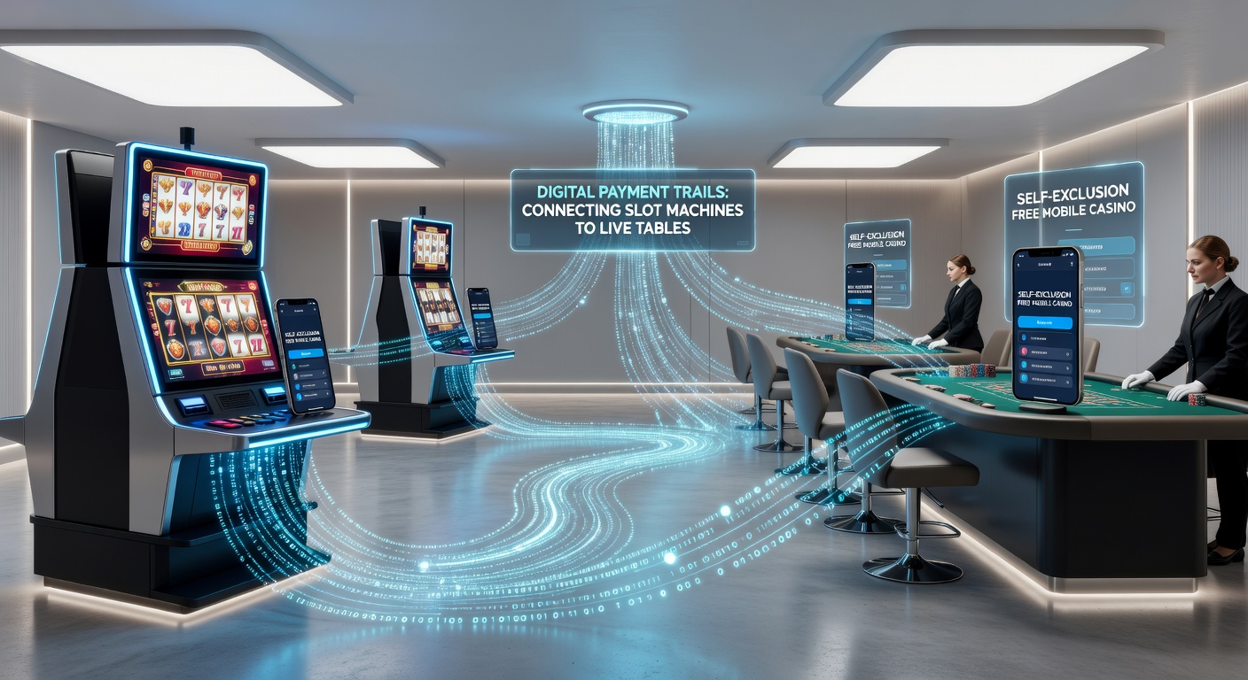 Diagram showing real-time transaction flows between slot machines and live dealer tables via mobile payment networks
