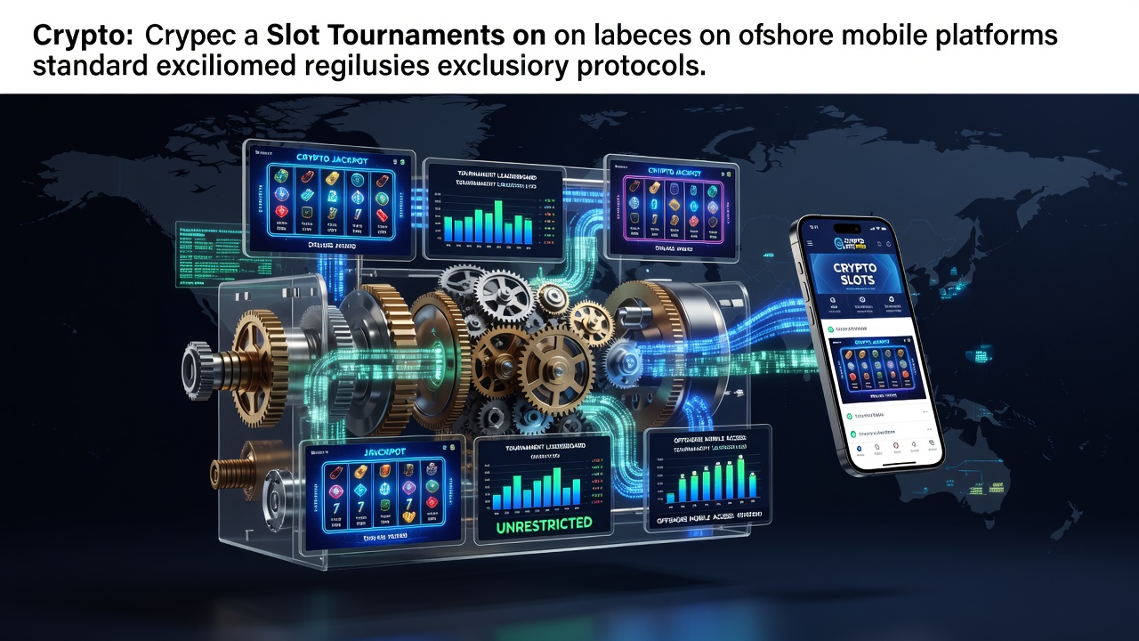 Offshore mobile slot tournament interface displaying crypto entry fees and real-time leaderboards