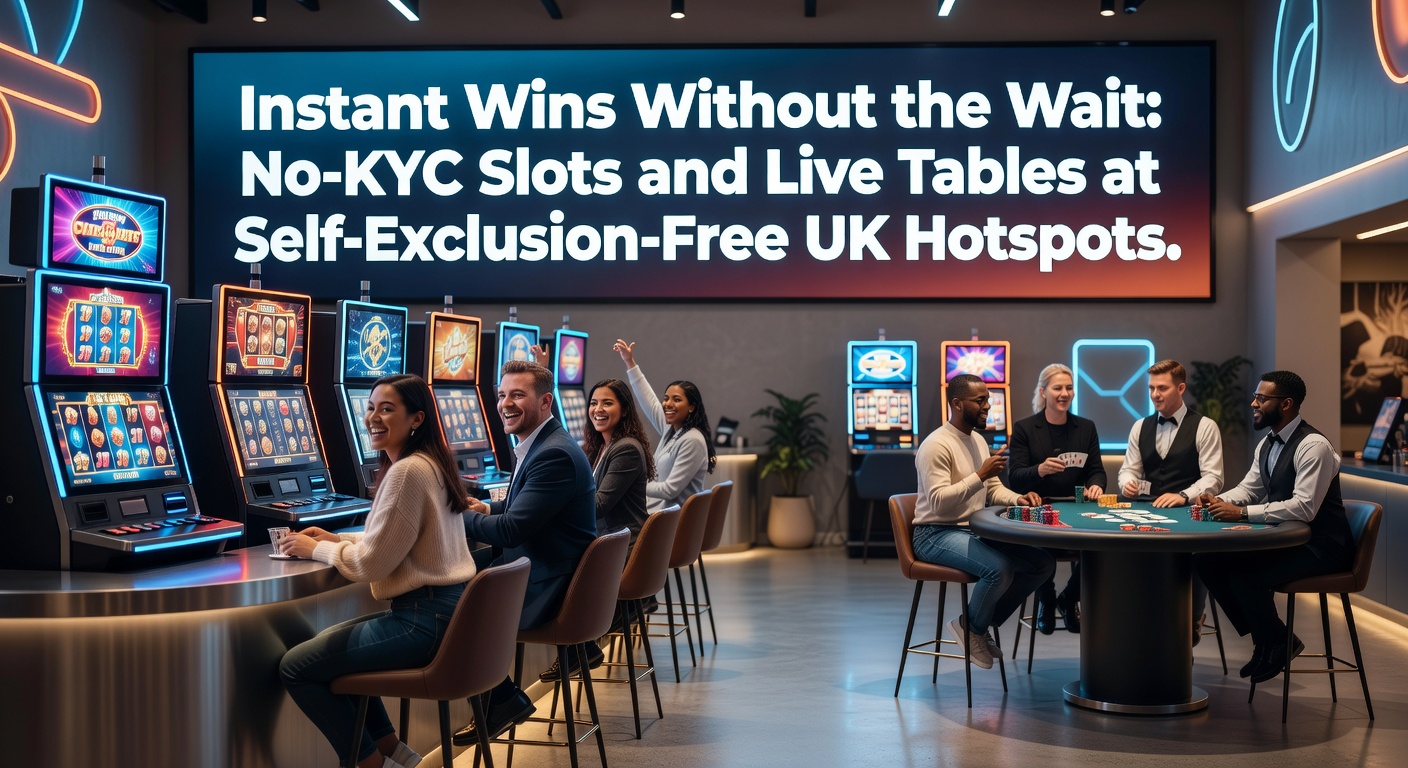 Vibrant online slot reels spinning with live dealer tables in the background, highlighting fast-action gaming at no-KYC platforms