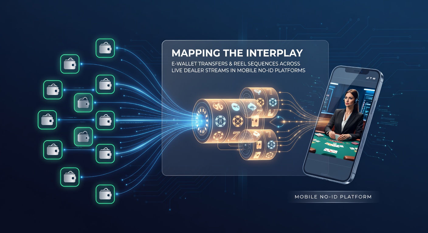 Illustration of e-wallet transaction flows connecting to live dealer interfaces and reel mechanics on mobile screens