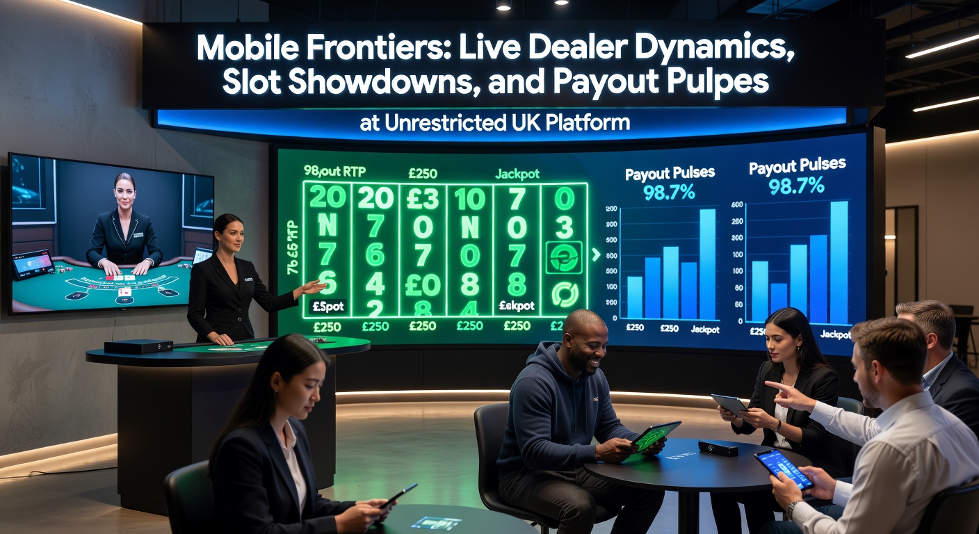 Dynamic slot machine showdown on mobile screen featuring high-RTP reels and fast-spin modes at unrestricted platform