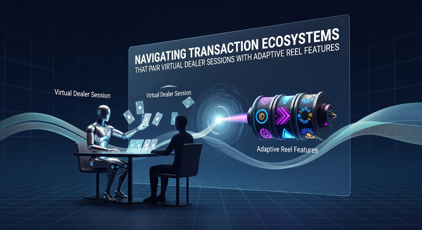 Illustration of virtual dealer interfaces integrated with adaptive reel mechanics in global digital gaming environments