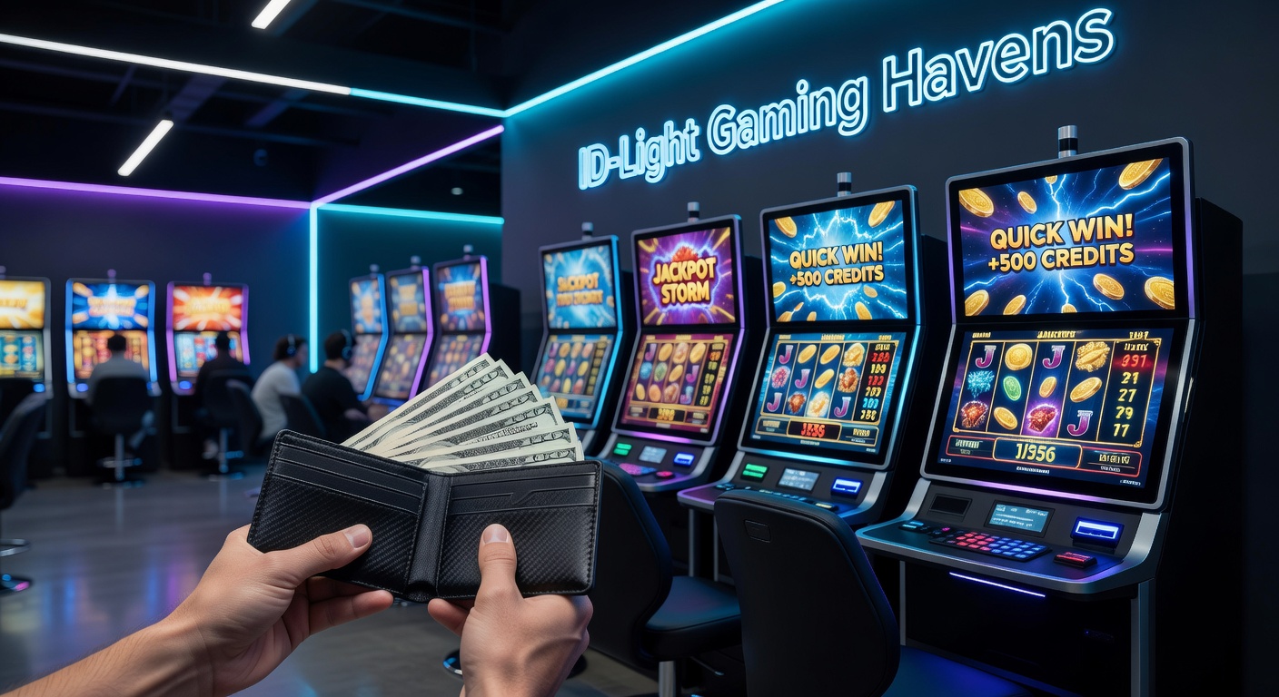 Vibrant slot storm in action with exploding symbols, crypto wallet icons overlayed, and a no-ID casino lobby in soft focus