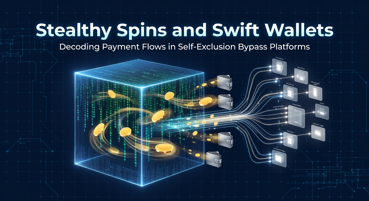 Digital wallet icons overlayed on a blurred casino slot machine interface, symbolizing anonymous and rapid payment processing in online gaming platforms