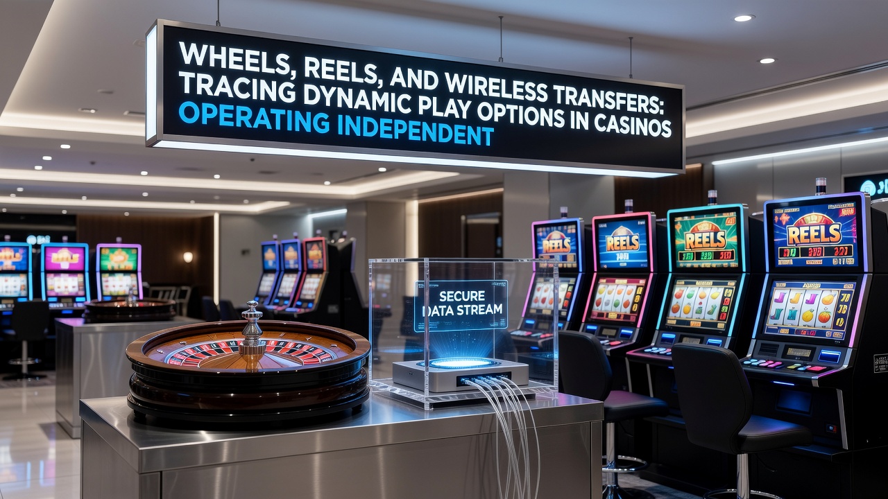 Close-up of wireless cryptocurrency transaction on a casino app alongside live roulette wheel and slot reels
